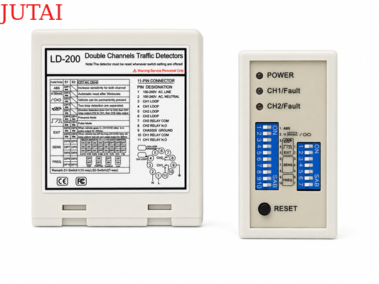 kopen Vehicle Loop Detector voor Industrial Gate Control met dubbelkanaaldetectie en relaisuitgang online vervaardiging