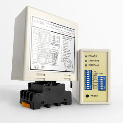 Industriële poortautomatisering Inductieve Dual Channel Loop Detector 12-24 VADC nauwkeurige detectie